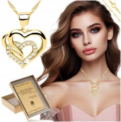 Golden Haus Gyönyörű Aranyozott Női Szív Nyaklánc Gravírozással, Karácsonyra A Feleség Anyukájának