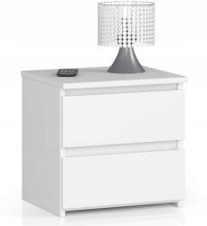 AKORD Éjjeliszekrény CL2 fehér dohányzóasztal 40cm 2fiókos Akd (OP0LCL2BIA001)