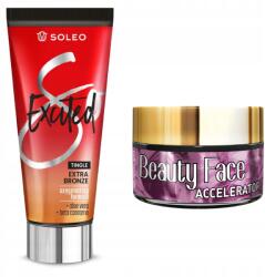 Soleo Excited Bronzer + Beauty Face, szoláriumhoz, 150ml + 15ml