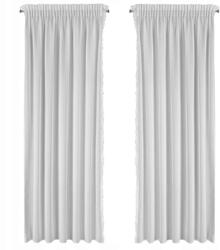 Eurofirany Elena szalagfüggöny, fehér, csipke applikáció, 140×270cm (5903571506733)