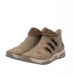 Rieker női bokacsizma, bézs, Size 40, ökológiai nubuk bőr (45983-64)