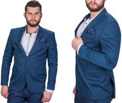 Barbetti férfi blézer, kék, szatén, slim fit, Size 46