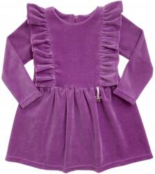 Revaj Karácsonyi ruha kislánynak, velúr, fodros, Size 68