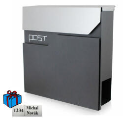  S3695 cutie poștală antracit + inox Oțel inoxidabil/ Antracit Da (2173K22869)