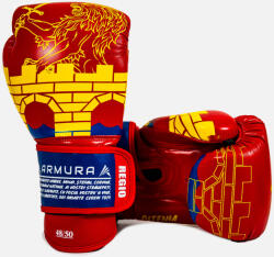 ARMURA Manusi de Box ARMURA Regio Oltenia Rosu Galben Editie Limitata (AFS144--12oz)