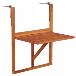 vidaXL Masă de balcon, lemn masiv de acacia, maro (44118)