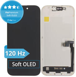 Apple Ecran Soft OLED 120Hz pentru iPhone 16 Pro, Sticlă tactilă cu ramă, FixPremium
