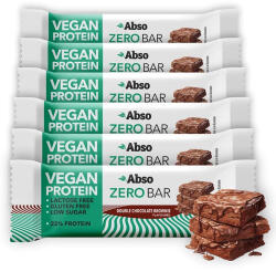 Abso ZERO Kínáló (24db x 40g) - DUPLA CSOKOLÁDÉS BROWNIE - vegán fehérjeszelet