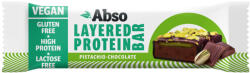 Abso Layered Protein Bar 50 g - Pisztáciás - csokoládés ízű vegán fehérjeszelet