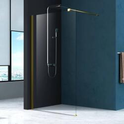 Mediterraneo Paravan dus Fluminia Foxy Gold, 90cm, sticla securizata 8mm, profil auriu periat (W01SC01BG-90-V1)