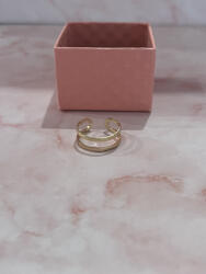 Pink Dream Beauty Twirl Whisper - dupla íves nyitott gyűrű Szín: Arany