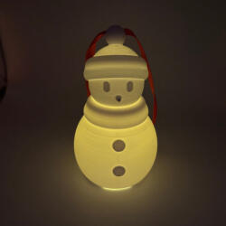 Formarium Világító hóember asztali / karácsonyfadísz cserélhető gyertyával