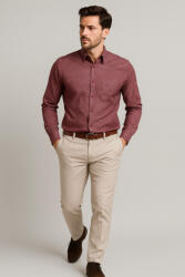 Thomas Jeans bordó mintás ing