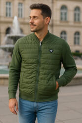 Thomas Jeans steppelt elejű kardigán zöld