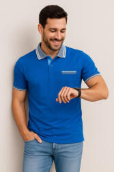 Thomas Jeans sportos galléros póló élénk kék