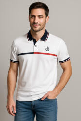 Thomas Jeans elegáns galléros póló egy csíkkal