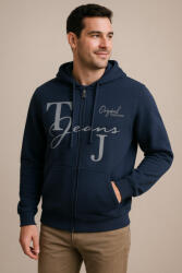Thomas Jeans kapucnis sportos kardigán sötétkék