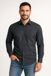 Thomas Jeans férfi slim fit ing fekete