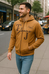 Thomas Jeans kapucnis sportos kardigán mustár sárga