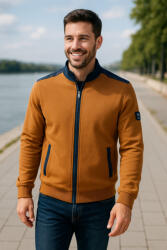 Thomas Jeans kardigán vállbetéttel mustársárga