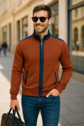 Thomas Jeans kardigán vállbetéttel barna