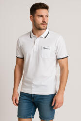 Thomas Jeans galléros zsebes póló fehér