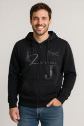 Thomas Jeans kapucnis sportos kardigán fekete