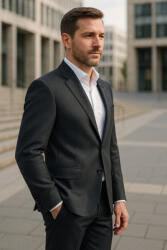 Thomas Jeans fekete zakó könyöklő betéttel