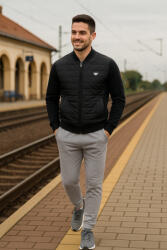 Thomas Jeans steppelt elejű kardigán fekete