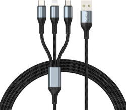 Bwoo CABLU 3A 3IN1 USB LA USB-C - LIGHTNING - MICRO USB (GSM183258)