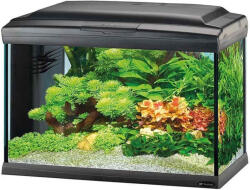 Ferplast Cayman 60 Led - Стъклен аквариум , оборудван с филтър и LED осветление, oбем - 75 литра, черен