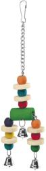 Ferplast Parrot Toy - Забавна и цветна дървена играчка за папагали, 9 / 3 / 32 см