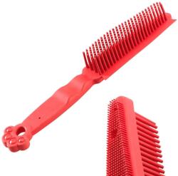 Ferplast Dog Brush - Двойна четка за кучета за премахване на мъртва козина, 4 x 4 x h 27 см