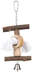 TRIXIE bird toy - Дървена играчка с камбана за папагали, 20 см