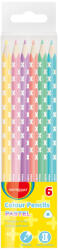 Keyroad Színes ceruza készlet háromszögletű 6 db/bliszter Keyroad Pastel pasztell színek (KR971871) - cartridge