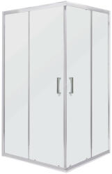  Malibu SQ 100x80 szögletes zuhanykabin zuhanytálca nélkül (MALIBU-SQ-100x80-SOLO) - watermarkt