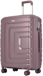 BONTOUR "Charm" 4-kerekes bőrönd TSA számzárral 67x44x25 cm, M méretű, Lila (130842-Lavender) - tutihome