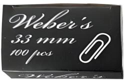 WEBER S Gemkapocs WEBER`S 33mm nikkel 100 darabos - rovidaruhaz