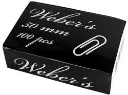 WEBER S Gemkapocs WEBER`S 50mm nikkel 100 darabos