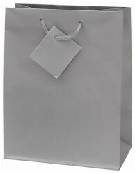 Creative Dísztasak CREATIVE Special Simple M 18x23x10 cm egyszínű ezüst zsinórfüles