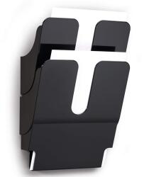 DURABLE Prospektustartó DURABLE Flexiplus A/4 álló fali 2 részes fekete