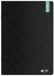 ICO Füzet sima ICO Student Black Prémium A/4 40 lapos