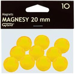 GRAND Táblamágnes GRAND 20mm sárga 10 darabos