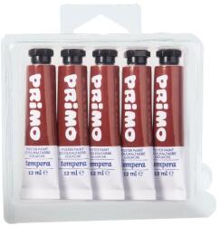 Primo Tempera PRIMO barna 12 ml 5 darabos