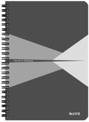 Leitz Spirálfüzet vonalas LEITZ Office A/5 90 lapos karton borítóval szürke