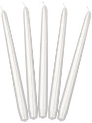 PartyDeco Pearl metal taper candle 24 cm