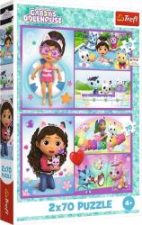 Trefl Gabby's Dollhouse 2x70 piese Puzzle