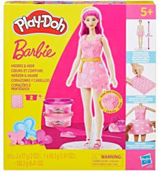 Hasbro Play-Doh: Barbie szívek és hajkorona szett babával (G1357)