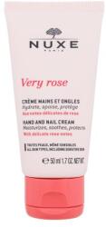 NUXE Very Rose Hand And Nail Cream hidratáló, nyugtató és bőrvédő kéz- és körömápoló krém 50 ml nőknek