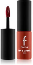 Flormar Lip & Cheek Tint folyékony arcpirosító az arcra és a szájra árnyalat 002 Kiss Lip&Cheek 6.7 ml